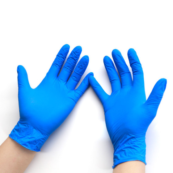 Disposable blue nitrile gloves - case of 1000 units