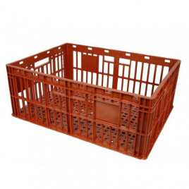 Plastic crates for containers