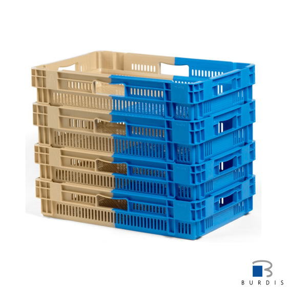 Burdis 6414 bicolor plastic crate