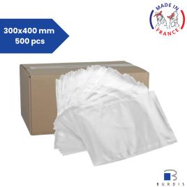 Carton de 500 sacs sous-vide gaufré 300x400 - 100 mµ Burdis