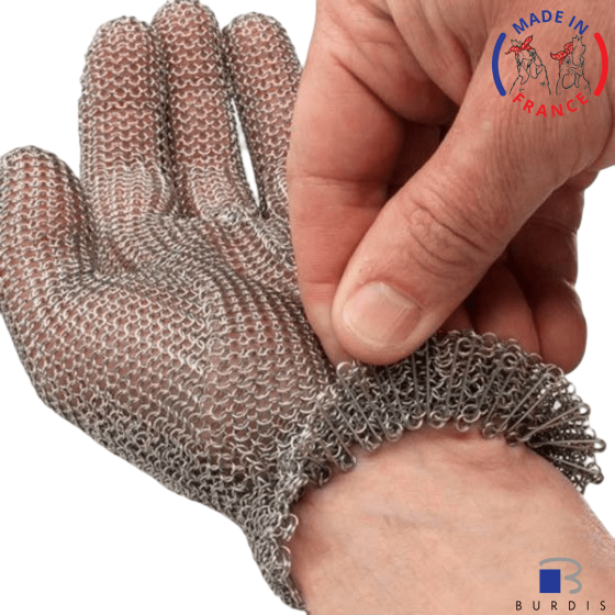 Stainless steel metal mesh glove burdis