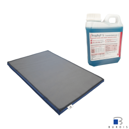 Pack Boot disinfection mat + disinfectant solution 1L