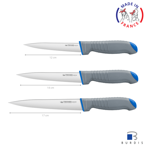 Burdis Sandvik boning knife with large blade
