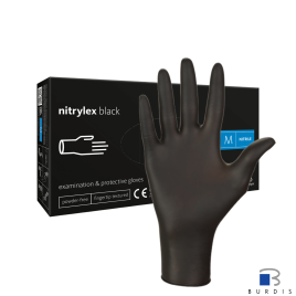 Black nitrylex® gloves - box of 100