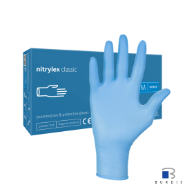 Gants nitrylex® bleus - boite de 100 BURDIS