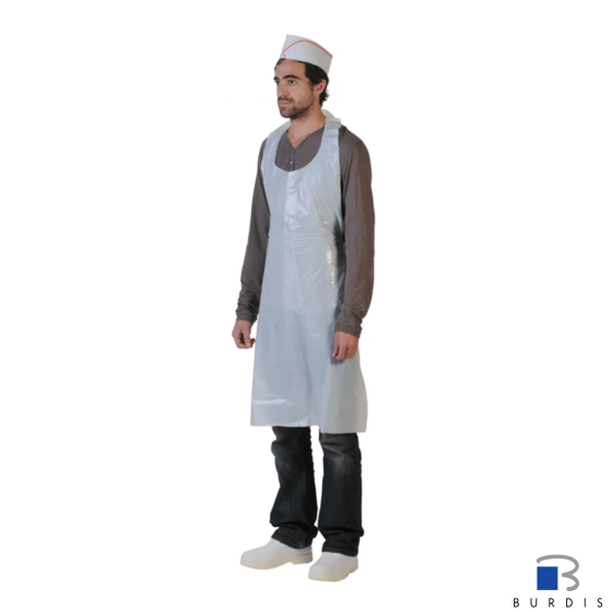 White disposable aprons - carton of 1000