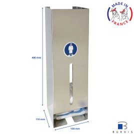 Burdis Stainless steel visitors kits dispenser