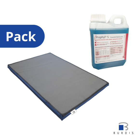 Pack Boot disinfection mat + disinfectant solution 1L