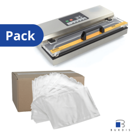 PACK BURDIS - Machine sous-vide compacte + 500 sacs gaufrés