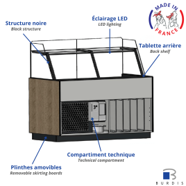 Refrigerated display case