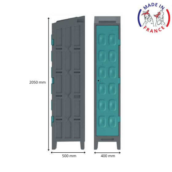 Polyethylene locker