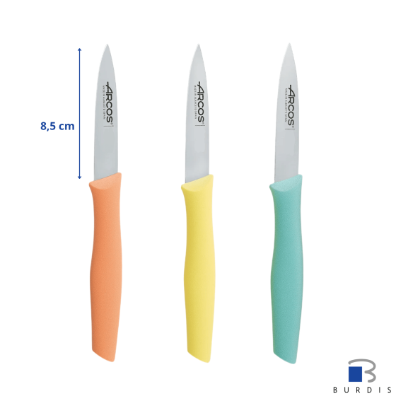 Lot de 3 couteaux d'office lame 8,5 cm