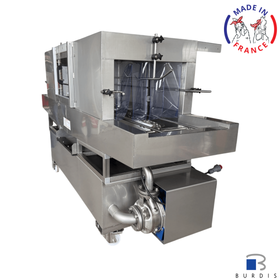 Laveuse de caisses inox burdis