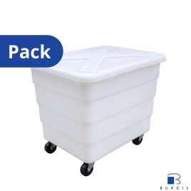 Pack bac de transport alimentaire 305L + couvercle