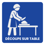 découpe table