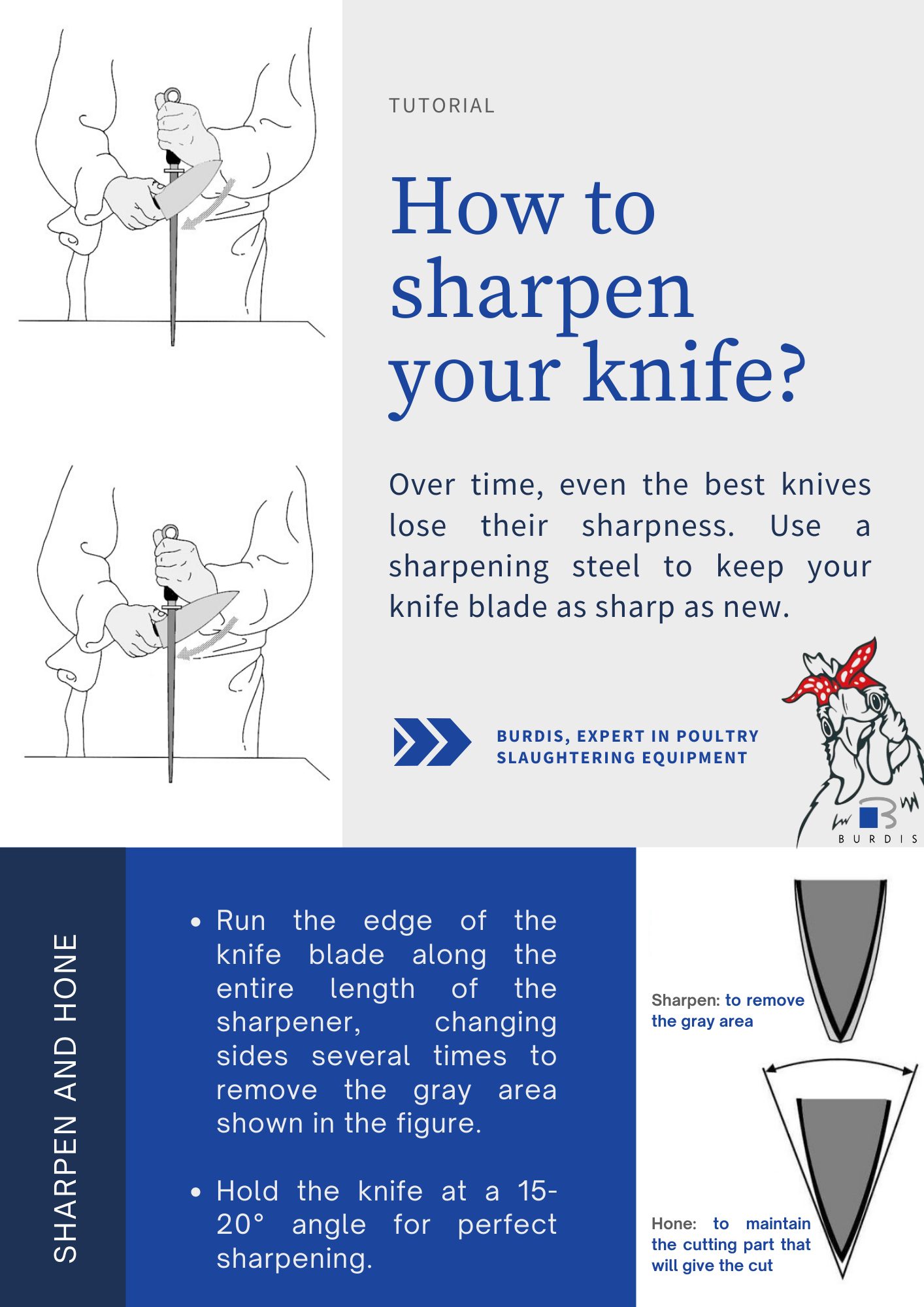 How to sharpen your knife with a steel